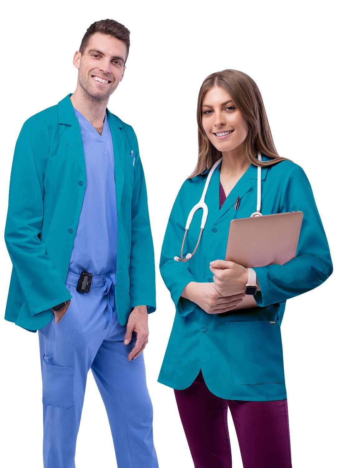 Abrigo de consulta clásico unisex de 31" 