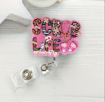 Scrub Life retractable badge holder