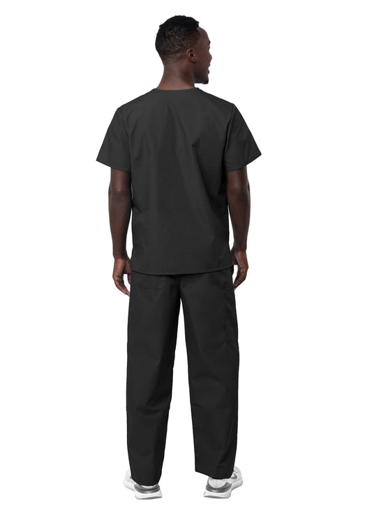 Unisex V-Neck/Drawstring Pant Scrub Set